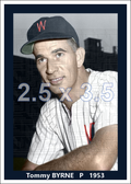Tommy Byrne - 1953 Washington Senators - choose a size & style