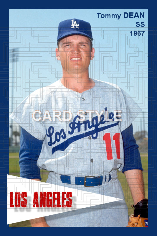 Tommy Dean - 1967 Los Angeles Dodgers - choose a size & style