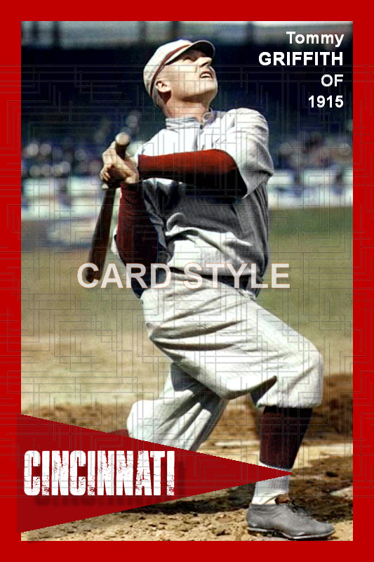 Tommy Griffith - 1915 Cincinnati Reds - choose a size & style