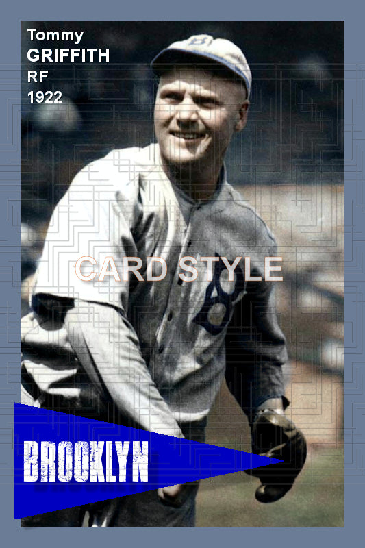 Tommy Griffith - 1922 Brooklyn Robins - choose a size & style