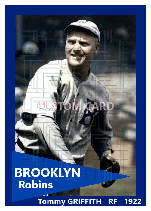 Tommy Griffith - 1922 Brooklyn Robins - choose a size & style