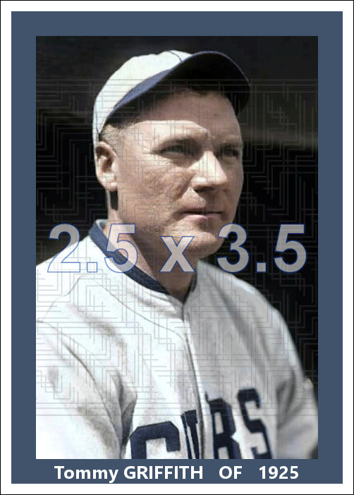 Tommy Griffith - 1925 Chicago Cubs - choose a size & style