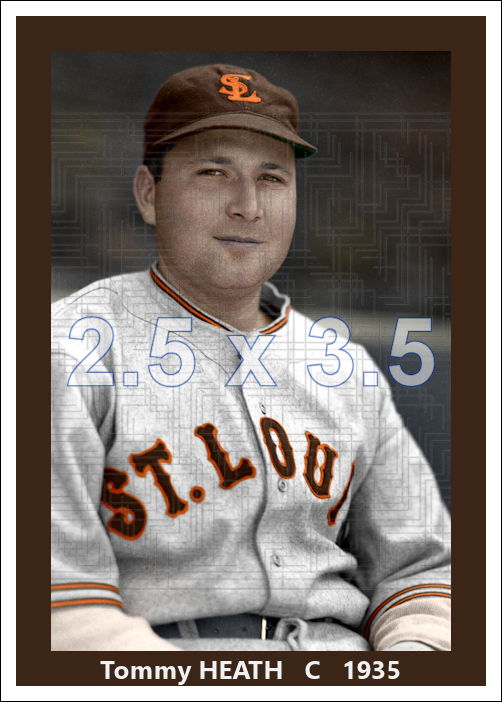 Tommy Heath - 1935 St. Louis Browns - choose a size & style