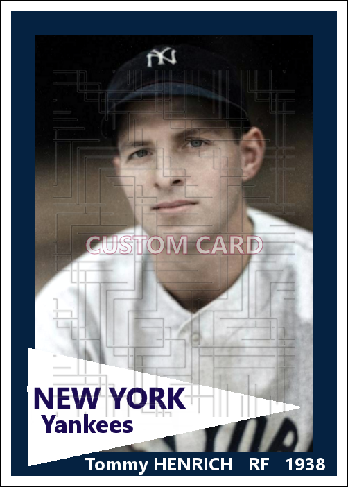 Tommy Henrich - 1938 New York Yankees - choose a size & style