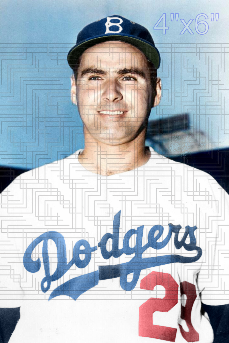 Tommy Holmes - 1952 Brooklyn Dodgers - choose a size & style