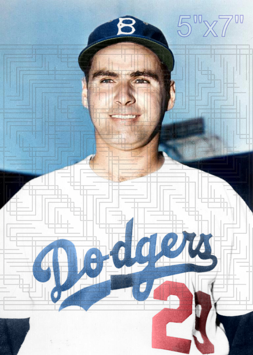 Tommy Holmes - 1952 Brooklyn Dodgers - choose a size & style