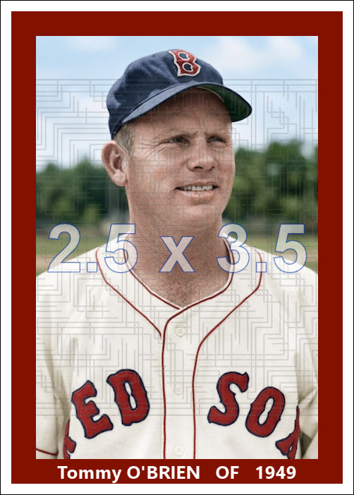 Tommy O'Brien - 1949 Boston Red Sox - choose a size & style