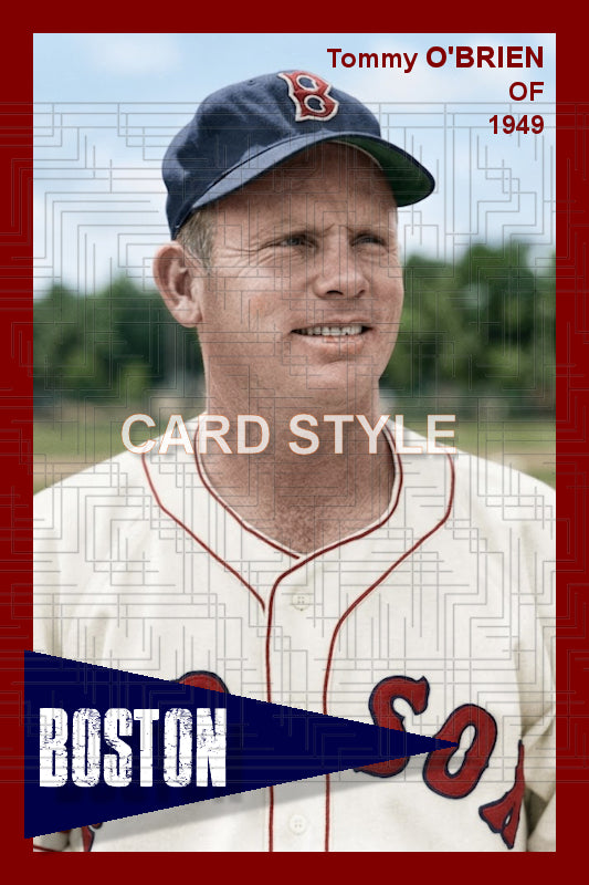 Tommy O'Brien - 1949 Boston Red Sox - choose a size & style