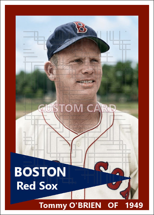 Tommy O'Brien - 1949 Boston Red Sox - choose a size & style