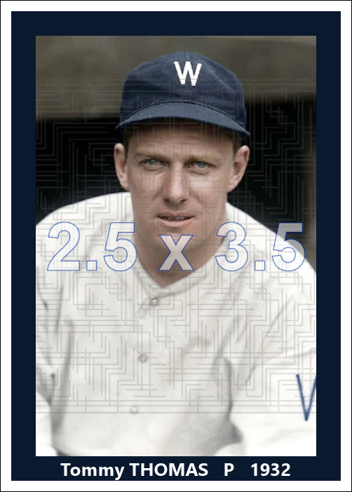 Tommy Thomas - 1932 Washington Senators- choose a size & style
