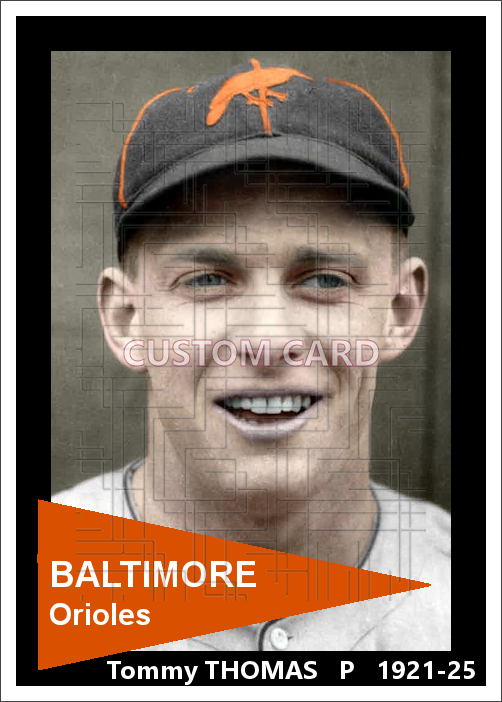 Tommy Thomas - 1921-25 Baltimore Orioles - choose a size & style