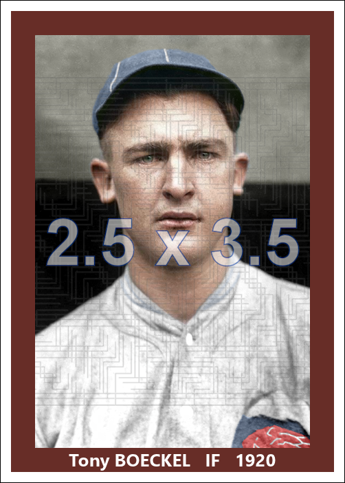 Tony Boeckel - 1920 Boston Braves - choose a size & style