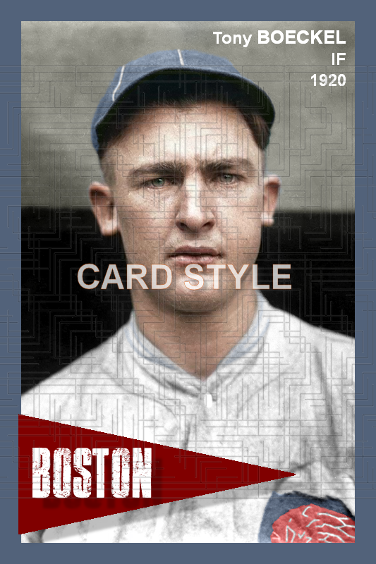 Tony Boeckel - 1920 Boston Braves - choose a size & style