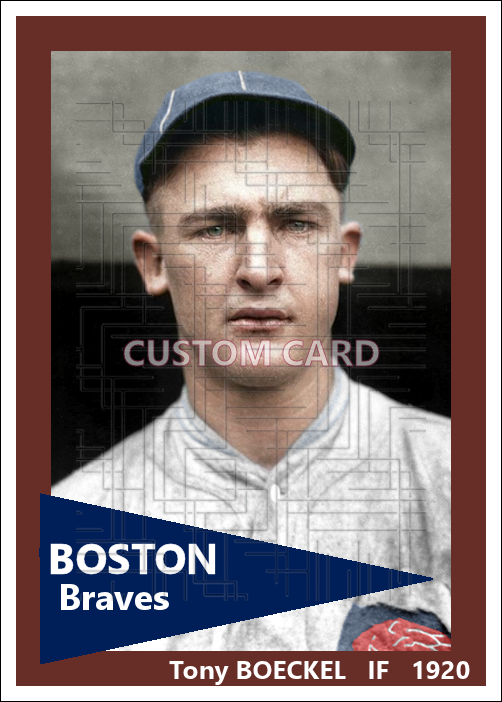 Tony Boeckel - 1920 Boston Braves - choose a size & style