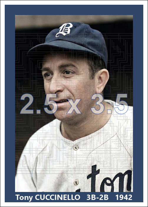 Tony Cuccinello - 1942 Boston Braves - choose a size & style