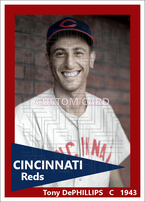 Tony DePhillips - 1943 Cincinnati Reds - choose a size & style