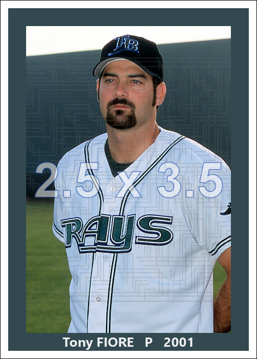 Tony Fiore - 2001 Tampa Bay Devil Rays - choose a size & style