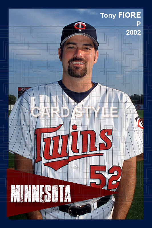 Tony Fiore - 2002 Minnesota Twins - pose B - choose a size & style