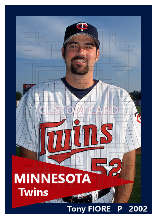 Tony Fiore - 2002 Minnesota Twins - pose B - choose a size & style