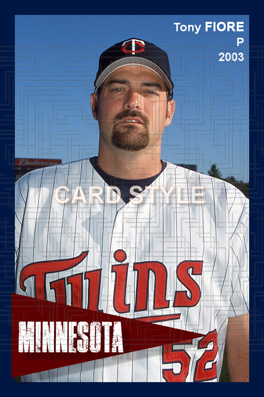 Tony Fiore - 2003 Minnesota Twins - choose a size & style
