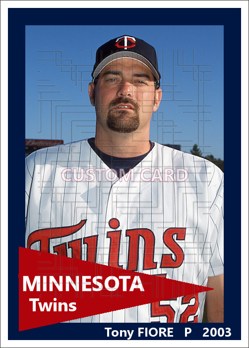 Tony Fiore - 2003 Minnesota Twins - choose a size & style