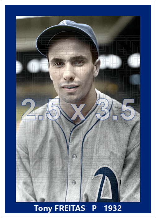 Tony Freitas - 1932 Philadelphia Athletics - choose a size & style