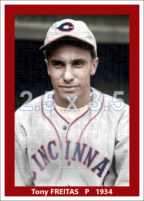 Tony Freitas - 1934 Cincinnati Reds - choose a size & style