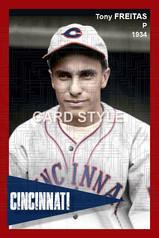 Tony Freitas - 1934 Cincinnati Reds - choose a size & style