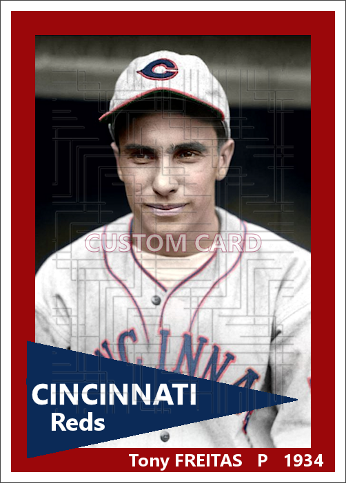 Tony Freitas - 1934 Cincinnati Reds - choose a size & style