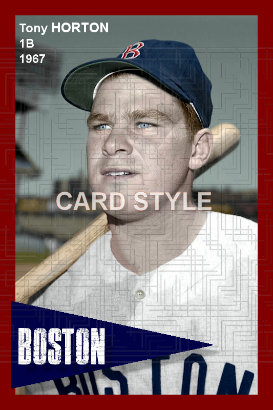 Tony Horton - 1967 Boston Red Sox - choose a size & style