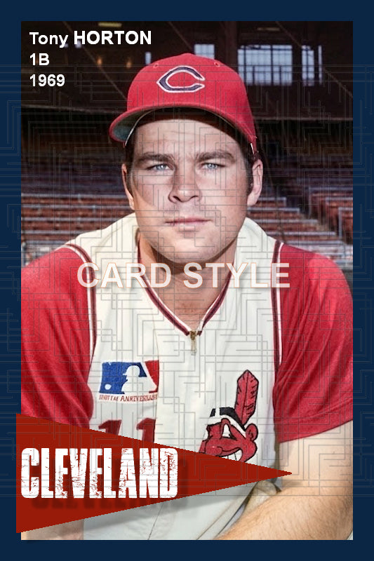 Tony Horton - 1969 Cleveland Indians - choose a size & style