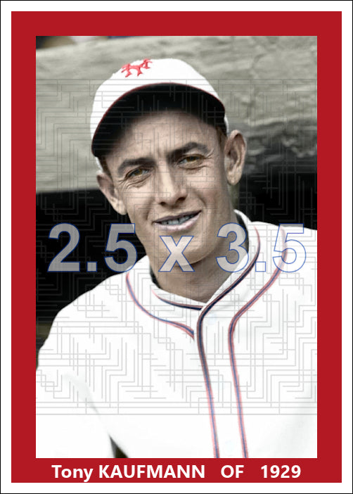 Tony Kaufmann - 1929 New York Giants - choose a size & style
