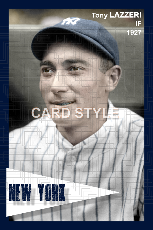 Tony Lazzeri - 1927 New York Yankees - choose a size & style