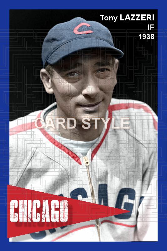Tony Lazzeri - 1938 Chicago Cubs - choose a size & style