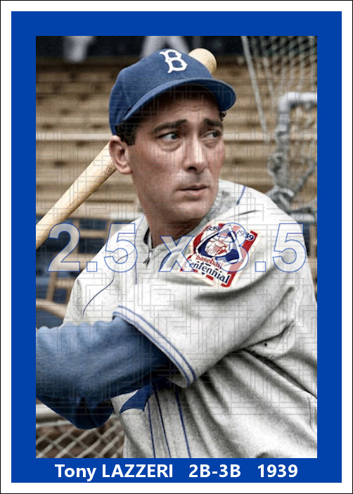 Tony Lazzeri - 1939 Brooklyn Dodgers - choose a size & style