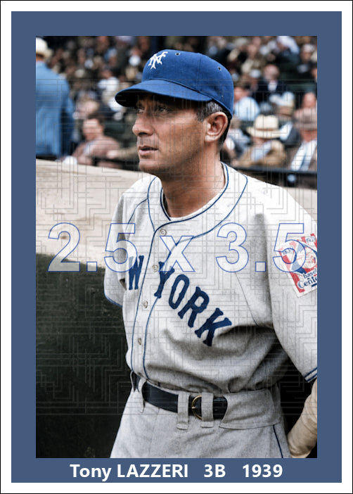 Tony Lazzeri - 1939 New York Giants - choose a size & style