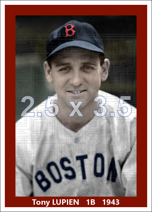 Tony Lupien - 1943 Boston Red Sox - choose a size & style