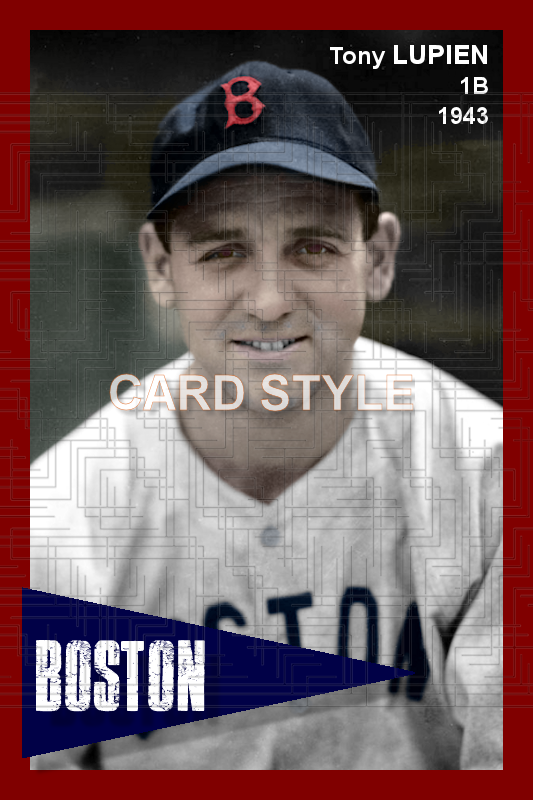Tony Lupien - 1943 Boston Red Sox - choose a size & style