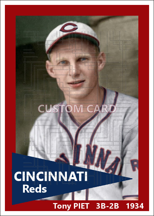 Tony Piet - 1934 Cincinnati Reds - choose a size & style