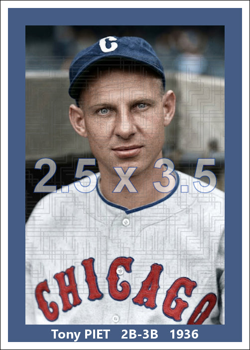 Tony Piet - 1936 Chicago White Sox - choose a size & style