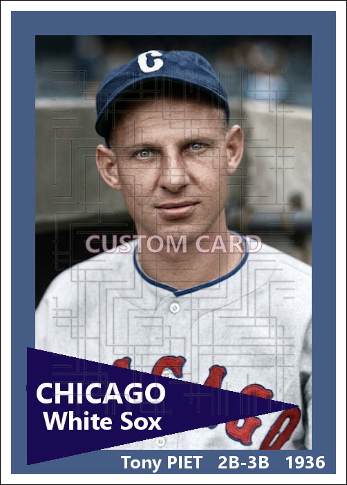 Tony Piet - 1936 Chicago White Sox - choose a size & style