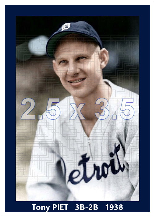 Tony Piet - 1938 Detroit Tigers - choose a size & style