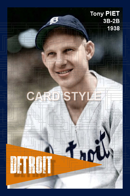 Tony Piet - 1938 Detroit Tigers - choose a size & style