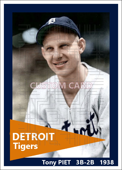 Tony Piet - 1938 Detroit Tigers - choose a size & style
