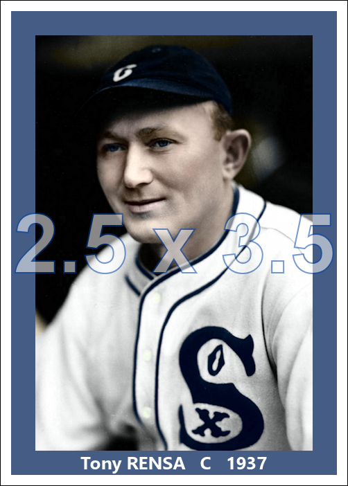 Tony Rensa - 1937 Chicago White Sox - choose a size & style