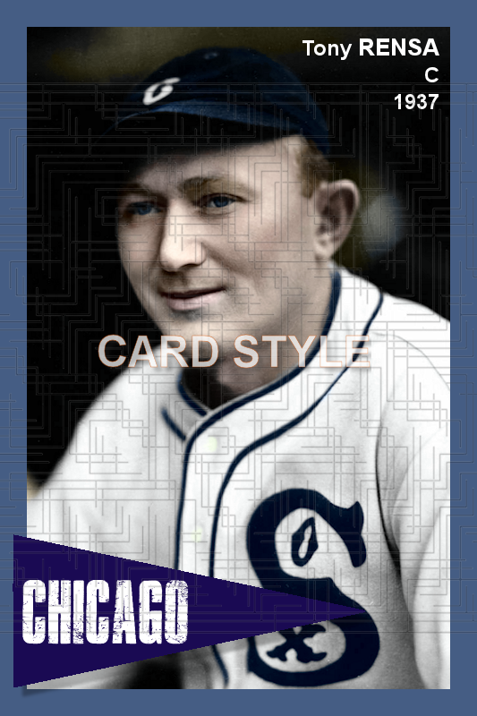 Tony Rensa - 1937 Chicago White Sox - choose a size & style