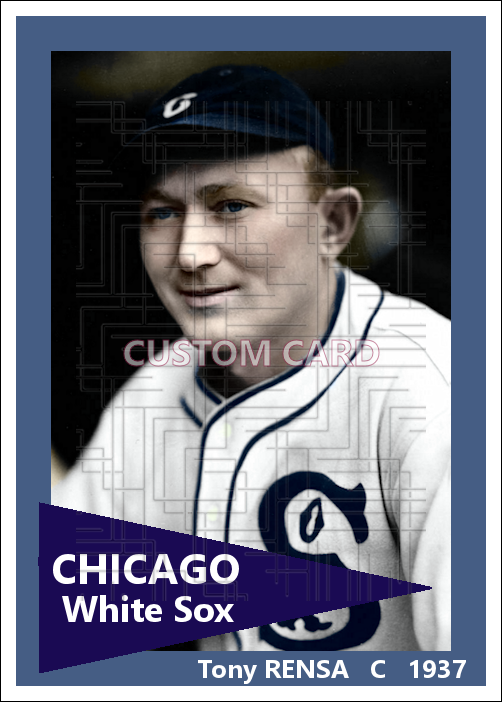 Tony Rensa - 1937 Chicago White Sox - choose a size & style