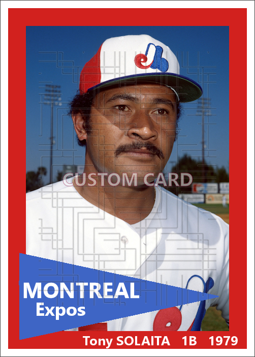 Tony Solaita - 1979 Montreal Expos - choose a size & style