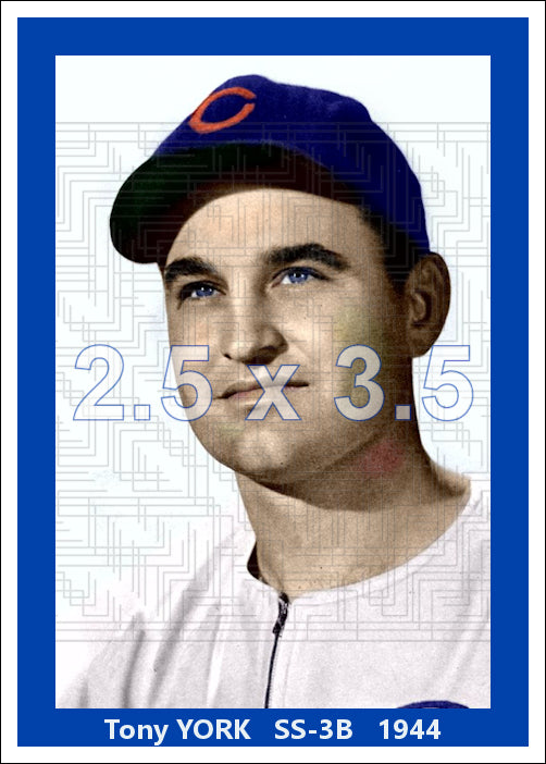 Tony York - 1944 Chicago Cubs - choose a size & style