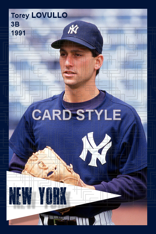 Torey Lovullo - 1991 New York Yankees - choose a size & style